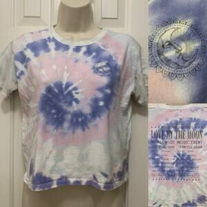 Hollister Women’s Tie Dye T-shirt Sz XS Love By The Moon Crop Top